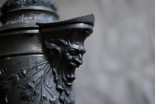 Load image into Gallery viewer, Antique Baroque Glass and Pewter Carafe / Wine Decanter