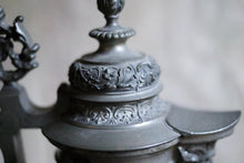 Load image into Gallery viewer, Antique Baroque Glass and Pewter Carafe / Wine Decanter