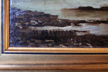 Load image into Gallery viewer, 19th.C Joe Branston Oil Painting - Sea Loch & Ship - 45cm x 40cm