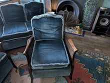 Load image into Gallery viewer, 3 Piece 1930's Bergere Walnut Conservatory Suite