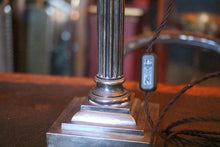 Load image into Gallery viewer, Electric Converted Chrome Column Oil Lamp