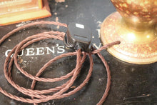 Load image into Gallery viewer, Vintage Heavyweight Rewired Chinese Brass and Enamel Table Lamp