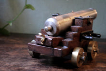 Load image into Gallery viewer, Vintage Miniature Brass Model Cannon
