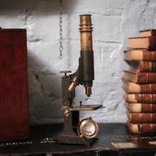 Load image into Gallery viewer, Antique Brass Laboratory Microscope - William Hume, Edinburgh