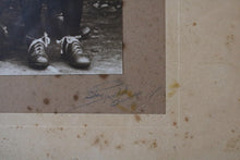 Load image into Gallery viewer, Antique Framed Black and White Junior Football Team Photograph in Carved Frame