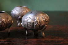 Load image into Gallery viewer, Antique Burmese Silver Condiment Pots / Set