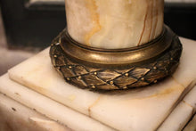 Load image into Gallery viewer, 19th Century Alabaster and Ormolu Pedestal / Column