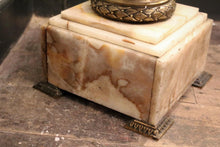 Load image into Gallery viewer, 19th Century Alabaster and Ormolu Pedestal / Column