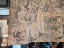 Load image into Gallery viewer, Antique French Woven Tapestry - Jacques Marchetti Parlor Scene