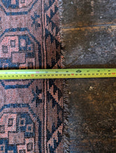 Load image into Gallery viewer, 31" x 35" Vintage Nomadic Tekke Bokhara Wool Rug - 98 x 78cm