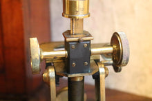 Load image into Gallery viewer, Antique 19th.C Brass Laboratory Microscope - Adie of London