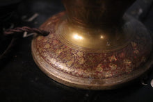 Load image into Gallery viewer, Vintage Heavyweight Rewired Chinese Brass and Enamel Table Lamp