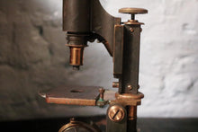 Load image into Gallery viewer, Antique Brass Laboratory Microscope - William Hume, Edinburgh