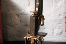 Load image into Gallery viewer, Antique Brass Laboratory Microscope - William Hume, Edinburgh