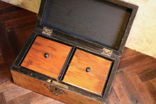 Load image into Gallery viewer, Antique Victorian Burl Walnut Tea Caddy