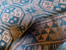 Load image into Gallery viewer, 31" x 35" Vintage Nomadic Tekke Bokhara Wool Rug - 98 x 78cm