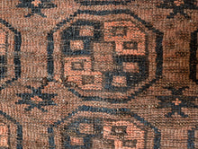 Load image into Gallery viewer, 31" x 35" Vintage Nomadic Tekke Bokhara Wool Rug - 98 x 78cm