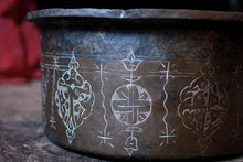 Load image into Gallery viewer, Large Antique Middle Eastern Engraved Bronze Bowl
