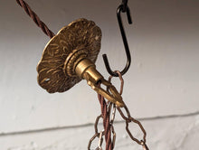 Load image into Gallery viewer, Vintage Art Deco Prismatic Holophane Ceiling Light