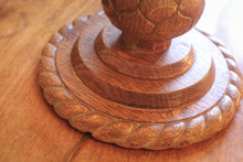 Load image into Gallery viewer, Vintage Carved Oak Table Lamp
