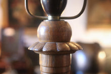 Load image into Gallery viewer, Vintage Carved Oak Table Lamp