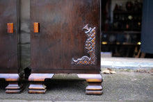 Load image into Gallery viewer, Pair of Art Deco Bedside Cabinets