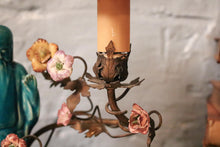 Load image into Gallery viewer, Vintage Chinese Turquoise Glazes Porcelain Table Lamp