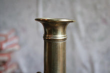 Load image into Gallery viewer, Antique Brass Chamber Stick Candlestick Candle Holder