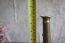 Load image into Gallery viewer, Antique Brass Chamber Stick Candlestick Candle Holder