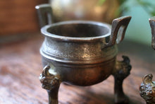 Load image into Gallery viewer, Pair of Japanese Bronze Censers - Meiji Period