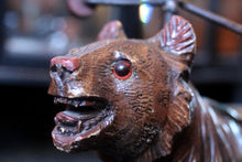 Load image into Gallery viewer, Early 20th.C Antique Swiss Black Forest Carved Bear Tricycle