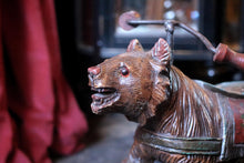 Load image into Gallery viewer, Early 20th.C Antique Swiss Black Forest Carved Bear Tricycle