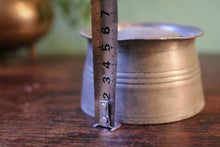 Load image into Gallery viewer, Antique Ship's Capstan Pewter Inkwell