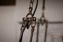 Load image into Gallery viewer, Victorian Hanging Oil Lamp Converted to Electric -  Brass Chandelier Light Fitting