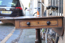 Load image into Gallery viewer, Antique Georgian Regency Pedestal Pembroke Drop Leaf Dining Table