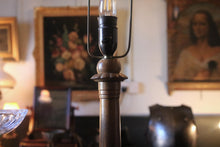 Load image into Gallery viewer, Vintage Carved Oak Table Lamp