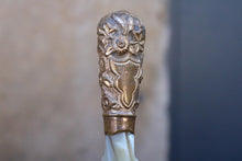 Load image into Gallery viewer, Antique Victorian Black Silk Parasol / Umbrella