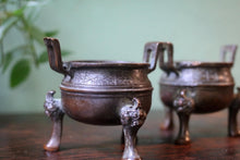 Load image into Gallery viewer, Pair of Japanese Bronze Censers - Meiji Period
