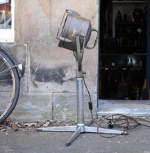 Load image into Gallery viewer, Vintage Chrome Francis Searchlight Converted to Uplighter Lamp