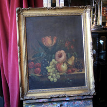 Load image into Gallery viewer, 19th.C Danish School Floral Still Life Oil Painting - 19.5" x 23.25"