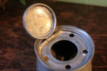 Load image into Gallery viewer, Antique Ship's Capstan Pewter Inkwell