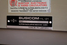 Load image into Gallery viewer, 1960's Buscom HL-21 Mechanical Pinwheel Calculator