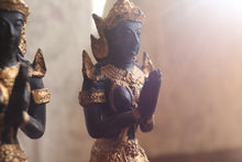 Load image into Gallery viewer, Pair of Vintage Bronze Thai Thephanom Statues