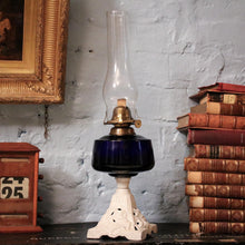 Load image into Gallery viewer, Victorian Cast Iron and Glass Oil Lamp Lantern