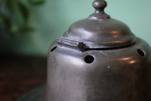 Load image into Gallery viewer, Antique Ship's Capstan Pewter Inkwell