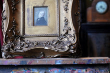 Load image into Gallery viewer, Antique Georgian Regency Portrait Miniature in Gilt Gesso Frame- Gentleman in Cravat
