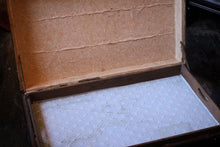 Load image into Gallery viewer, Antique Wooden Framed Steamer Trunk