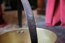 Load image into Gallery viewer, Large Antique Brass Fire Pot / Jam Pan / Plant Pot