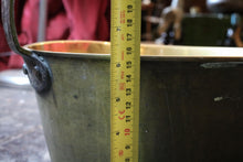 Load image into Gallery viewer, Large Antique Brass Fire Pot / Jam Pan / Plant Pot