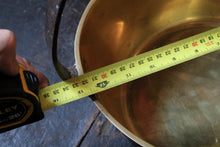 Load image into Gallery viewer, Large Antique Brass Fire Pot / Jam Pan / Plant Pot